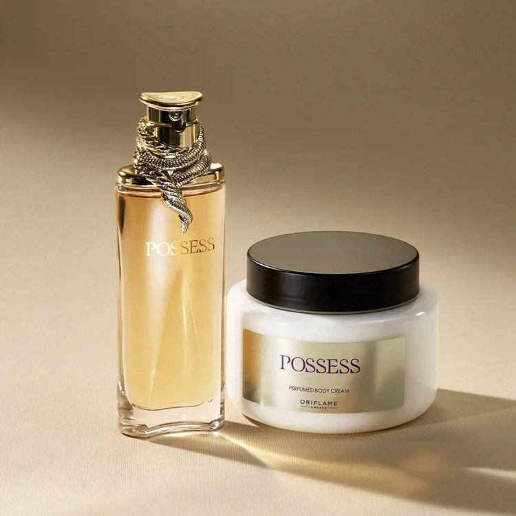 ️️کرم بدن معطر پوسس در کنار ادکلن پوسس