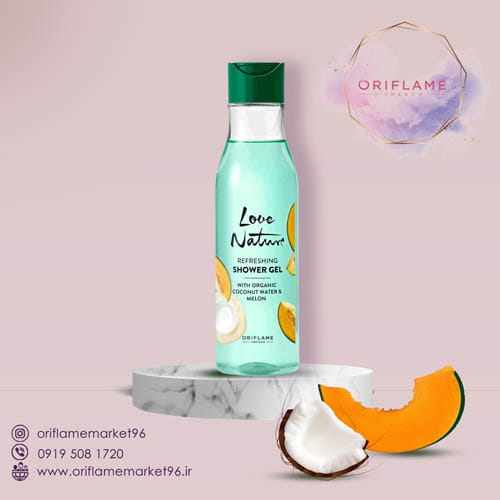 شاور ژل طراوت بخش لاونیچر با آب نارگیل و خربزه