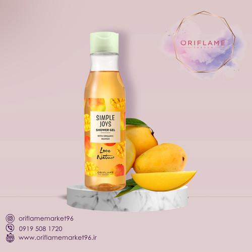 ژل دوش انبه ارگانیک لاو نیچر اوریفلیم